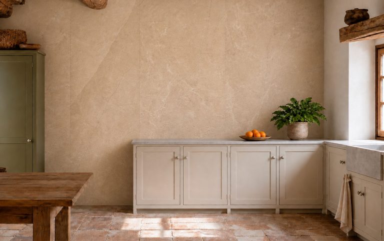 Interior con revestimiento DISEGNA Quartz Arena